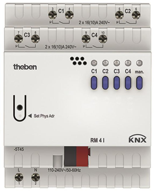 THEB KNX Schaltaktor C-Last   RM 4 I KNX 4-fach