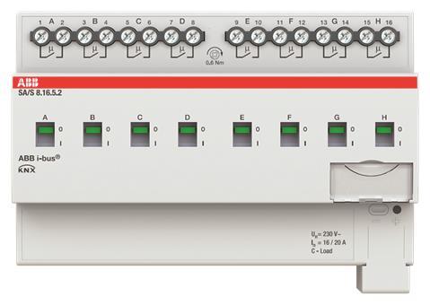 ABB Schaltaktor 8fach 16 A  SA/S8.16.5.2 C-Last REG 2CDG110267R0011