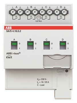 ABB Schaltaktor 4fach 16 A  SA/S4.16.5.2 C-Last REG 2CDG110266R0011