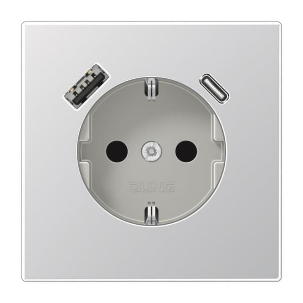 Jung SCHUKO-Steckdose m.USB  AL1520-15CA Typ AC